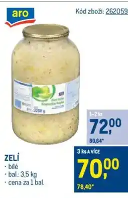 Makro Zelí nabídka