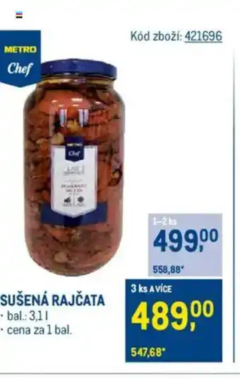 Makro Sušená rajčata nabídka