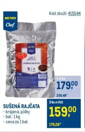 Makro Sušená rajčata nabídka