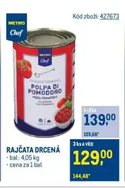 Makro Rajčata drcená nabídka