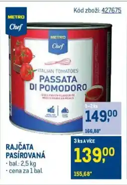 Makro Rajčata pasirovaná nabídka