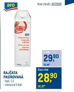 Makro Rajčata pasírovaná nabídka