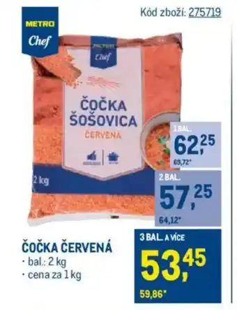 Makro Čočka červená nabídka