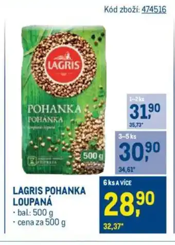 Makro LAGRIS Pohanka loupaná nabídka