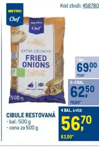 Makro Cibule restovaná nabídka