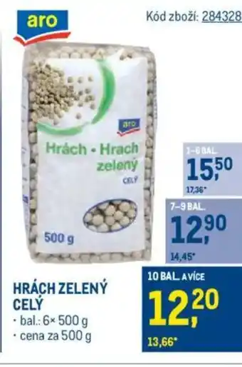 Makro Hrách zelený celý nabídka