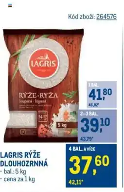 Makro LAGRIS Rýže dlouhozrnná nabídka