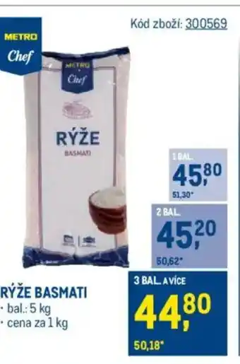 Makro Rýže basmati nabídka