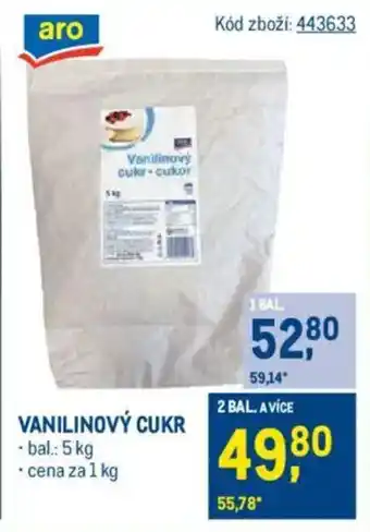 Makro Vanilinový cukr nabídka