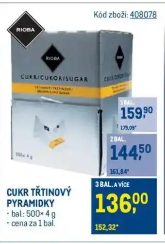 Makro Cukr třtinový pyramidky nabídka