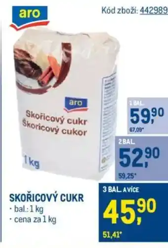 Makro Skořicový cukr nabídka