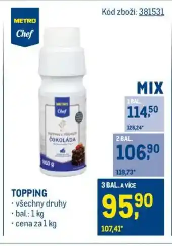 Makro Topping nabídka