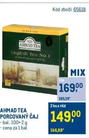 Makro AHMAD TEA Porcovaný čaj nabídka