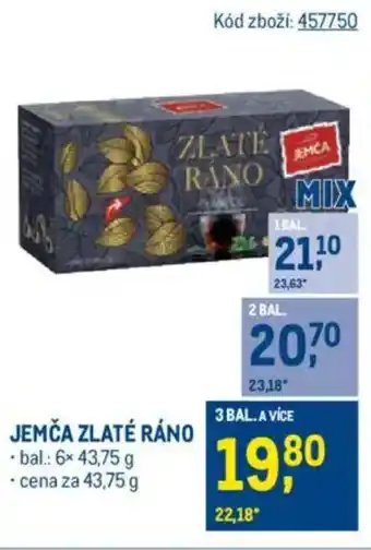 Makro JEMČA Zlaté ráno nabídka