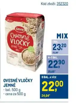 Makro EMCO Ovesné vločky jemné nabídka