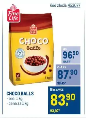 Makro Choco balls nabídka