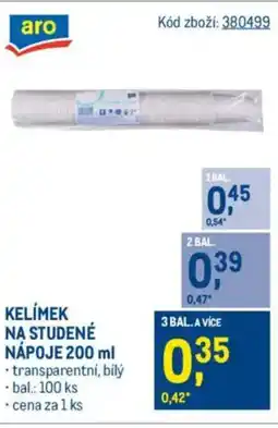 Makro Kelímek na studené nápoje nabídka