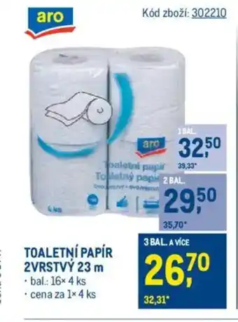 Makro Toaletní papír 2 vrstvý nabídka