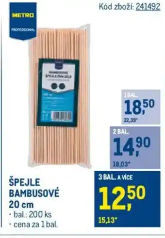 Makro Špejle bambusové nabídka