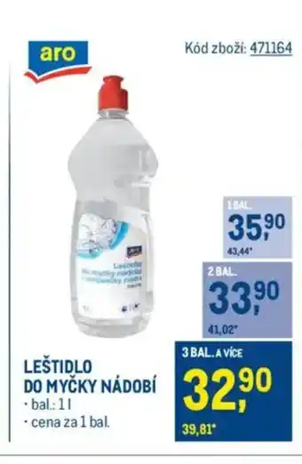 Makro Leštidlo do myčky nádobí nabídka