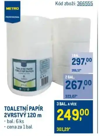 Makro Toaletní papír 2vrstvý nabídka