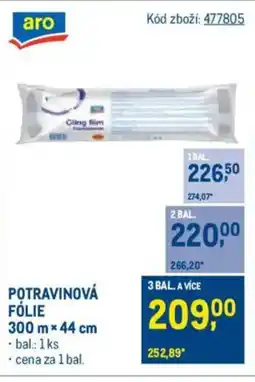 Makro Potravinová fólie nabídka