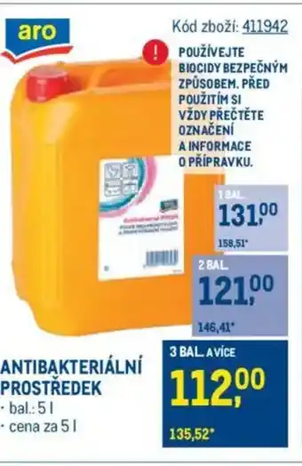 Makro Antibakteriální prostředek nabídka