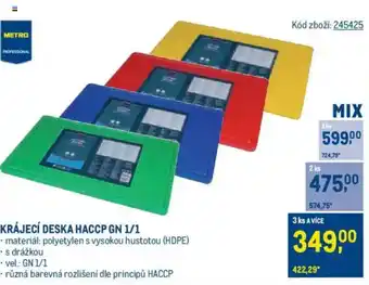 Makro Krájecí deska HACCP GN 1/1 nabídka