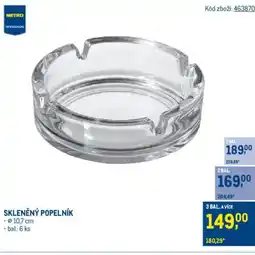 Makro Skleněný popelník nabídka