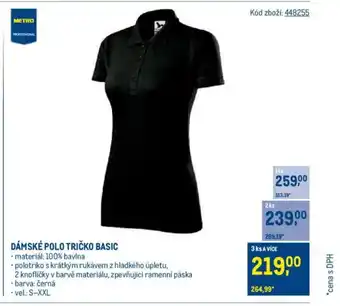 Makro Dámské polo Tričko basic nabídka