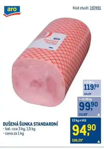 Makro Dušená šunka standardní nabídka