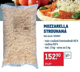 Makro Mozzarella strouhaná nabídka