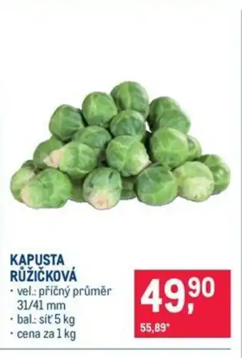 Makro Kapusta růžičková nabídka