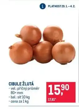 Makro Cibule žlutá nabídka