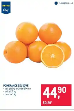 Makro Pomeranče džusové nabídka