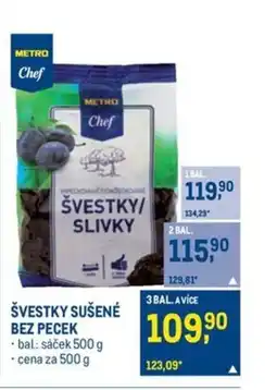 Makro Švestky sušené bez pecek nabídka