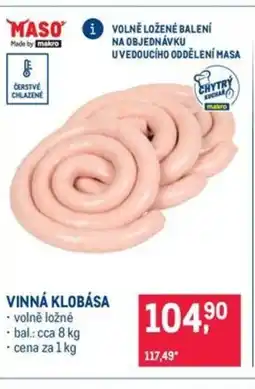 Makro Vinná klobása nabídka