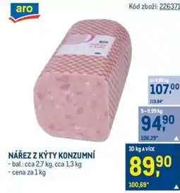 Makro Nářez z kýty konzumní nabídka