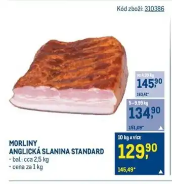 Makro Morliny Anglická slanina standard nabídka