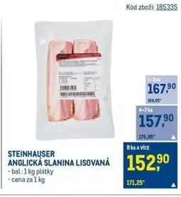 Makro Steinhauser Anglická slanina lisovaná nabídka