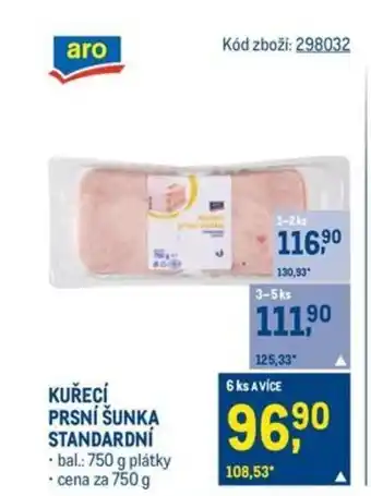 Makro Kuřecí prsní šunka standardní nabídka