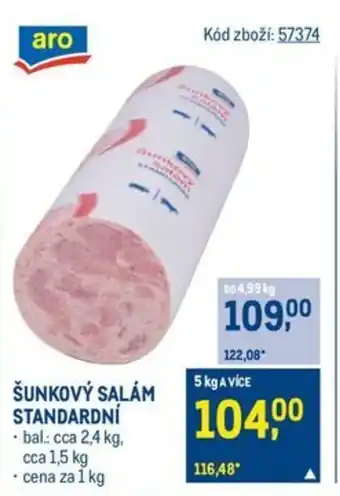 Makro Šunkový salám standardní nabídka