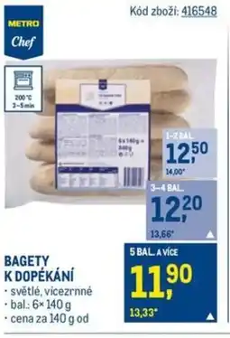 Makro Bagety k dopékání nabídka