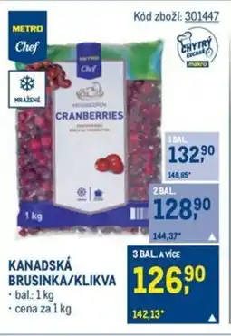 Makro Kanadská brusinka/ Klikva nabídka