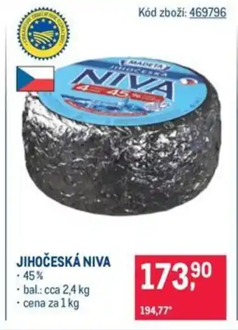 Makro Jihočeská Niva 45% nabídka