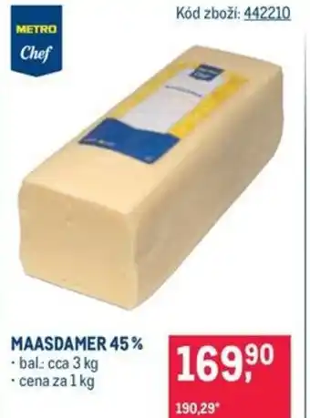 Makro Maasdamer 45% nabídka