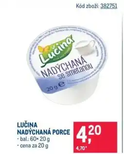 Makro Lučina nadýchaná porce nabídka