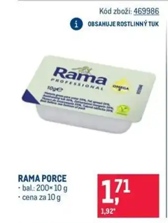 Makro Rama porce nabídka