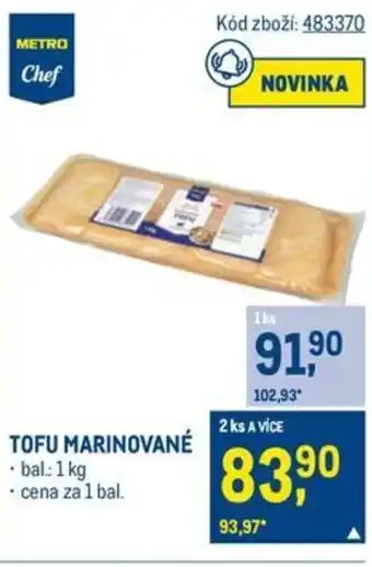 Makro Tofu marinované nabídka