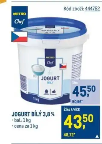 Makro Jogurt bílý 3,8% nabídka